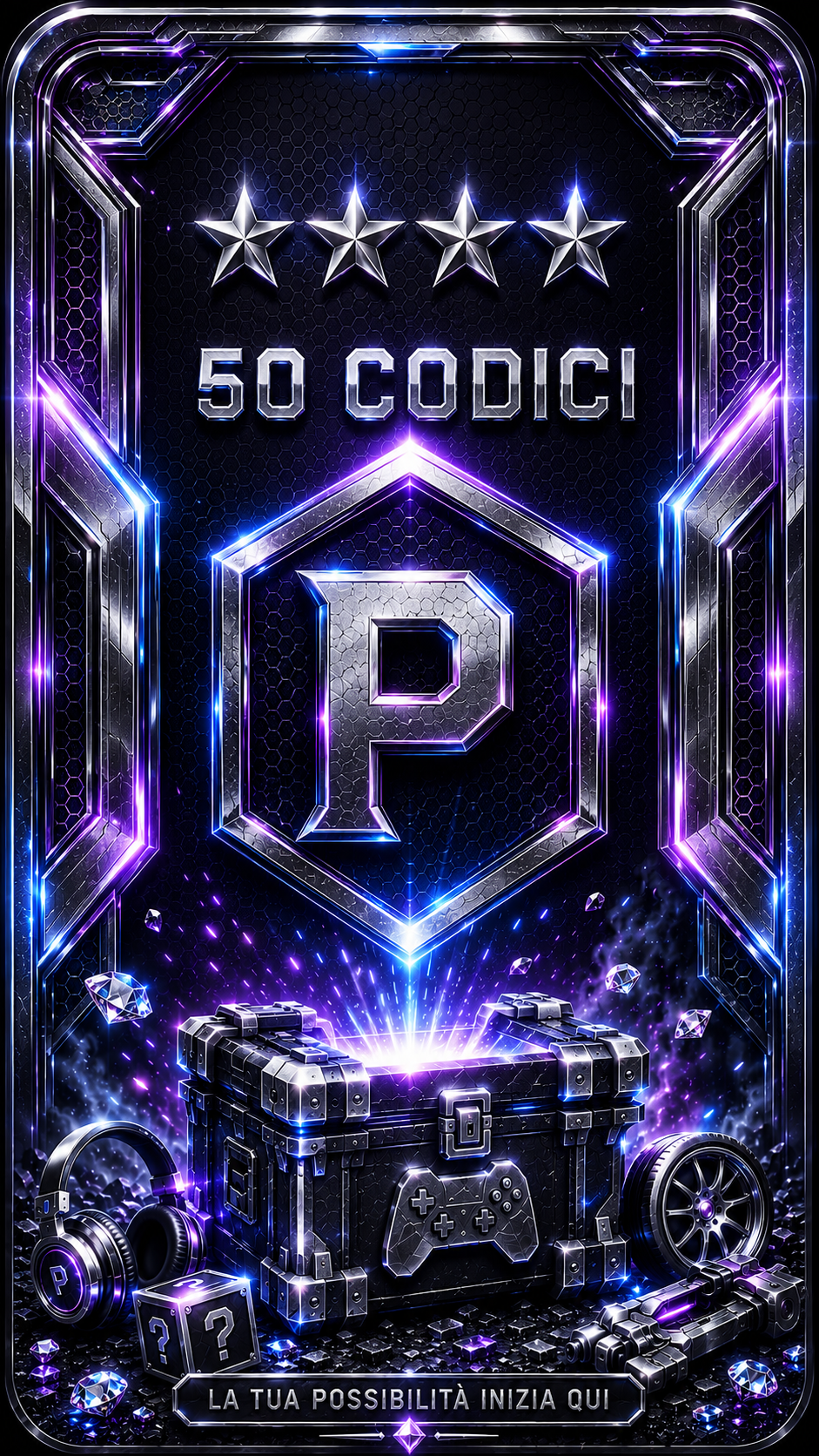 card platinum 50 codici